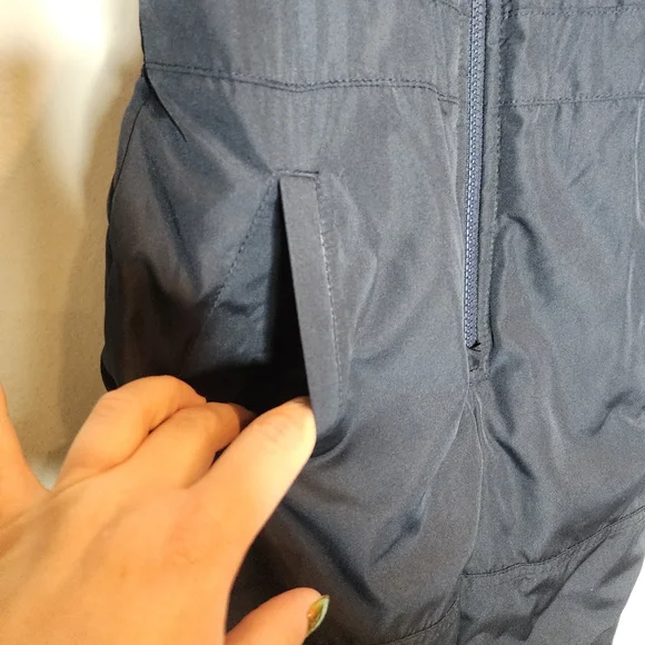 NWT Oshkosh 2-Piece Snowsuit Set Fleece Lined Blue Grey Coat Navy Bib M 5-6
